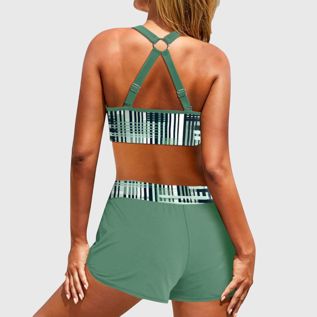 Carmela | Bikini a Vita Alta a Righe